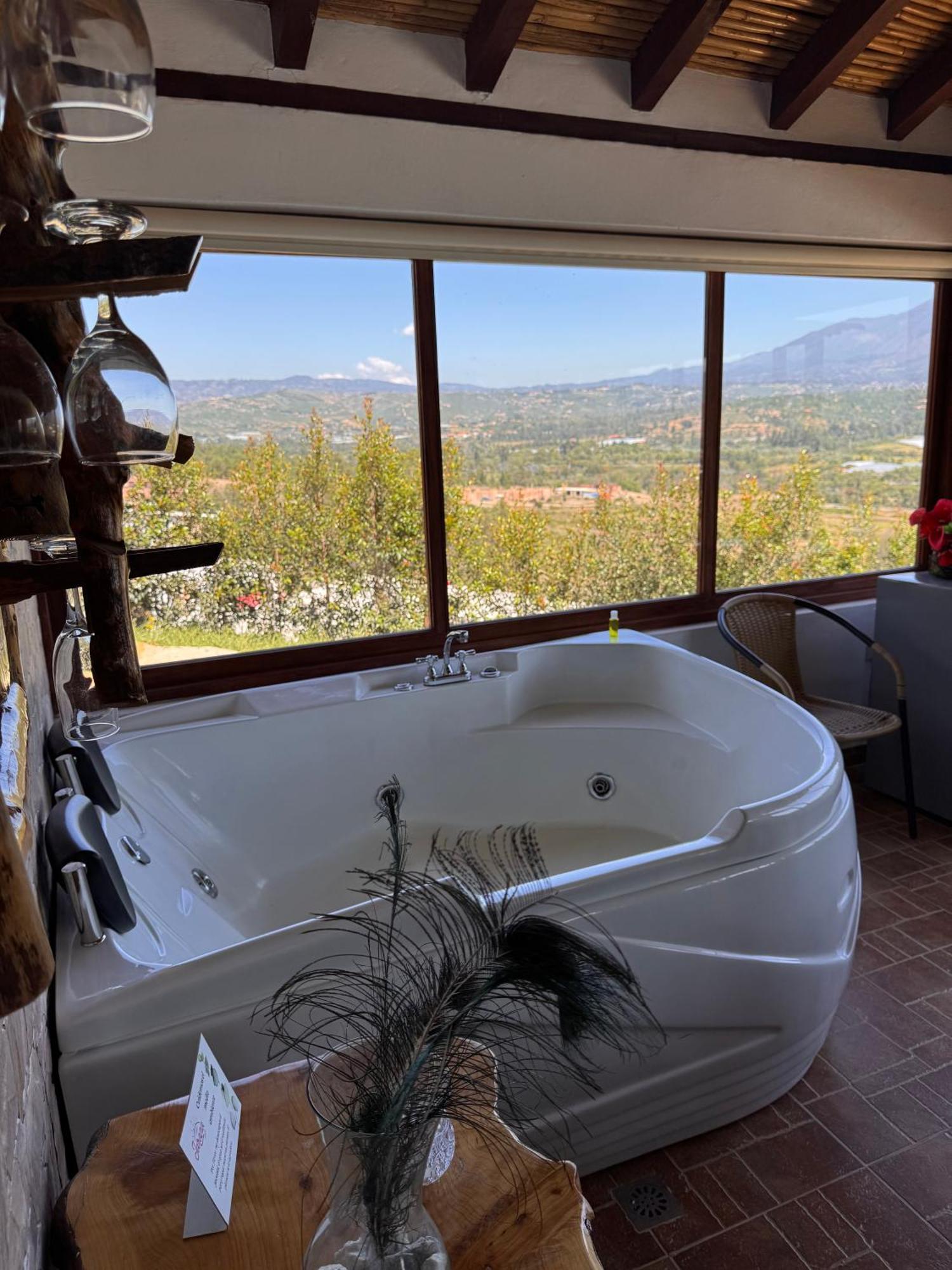 Glamping Con Jacuzzi Mirador Jarana Villa De Leyva Buitenkant foto